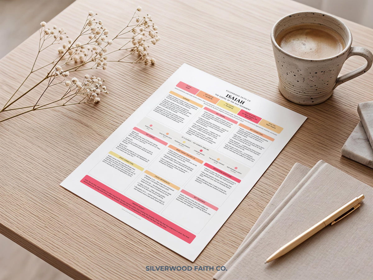17 Bible Prophets Bible Study Guide, Major and Minor Bible Book Prophet Summaries, Printable Loaded Bible Insert Tip Ins (Digital Download)