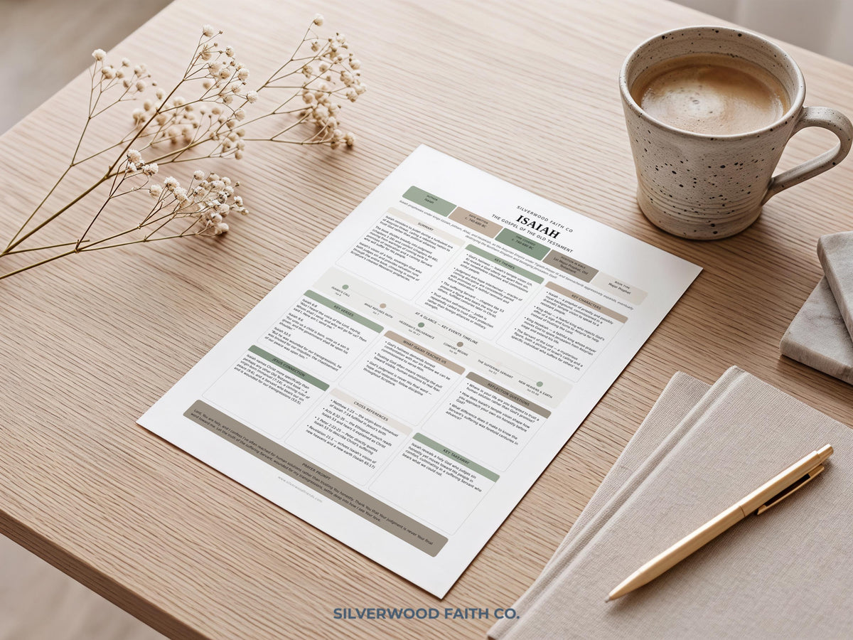 17 Bible Prophets Bible Study Guide, Major and Minor Bible Book Prophet Summaries, Printable Loaded Bible Insert Tip Ins (Digital Download)