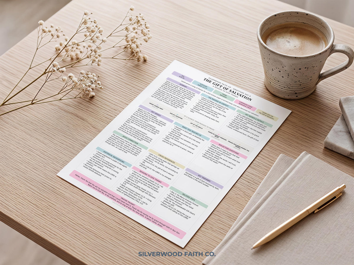 Thanksgiving 30 Day Gratitude Bible Study Guide, Bible Study Inserts, Bible Tips Ins, Thanksgiving Bible Verse Printable (Digital Download)