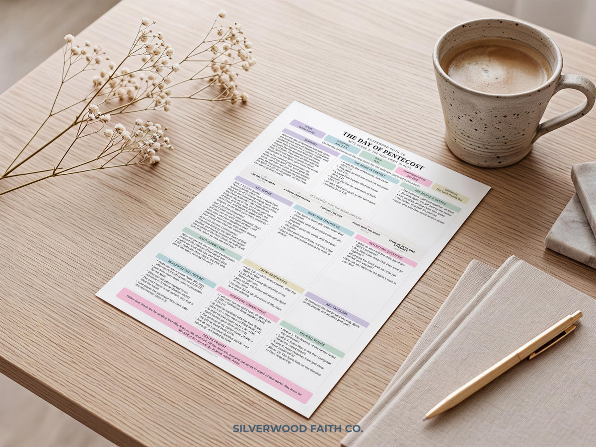 Holy Spirit Bible Study Inserts, Book of Acts Tips Ins, Pentecost Bible Study Guide, Early Church Bible Study Printable (Digital Download)