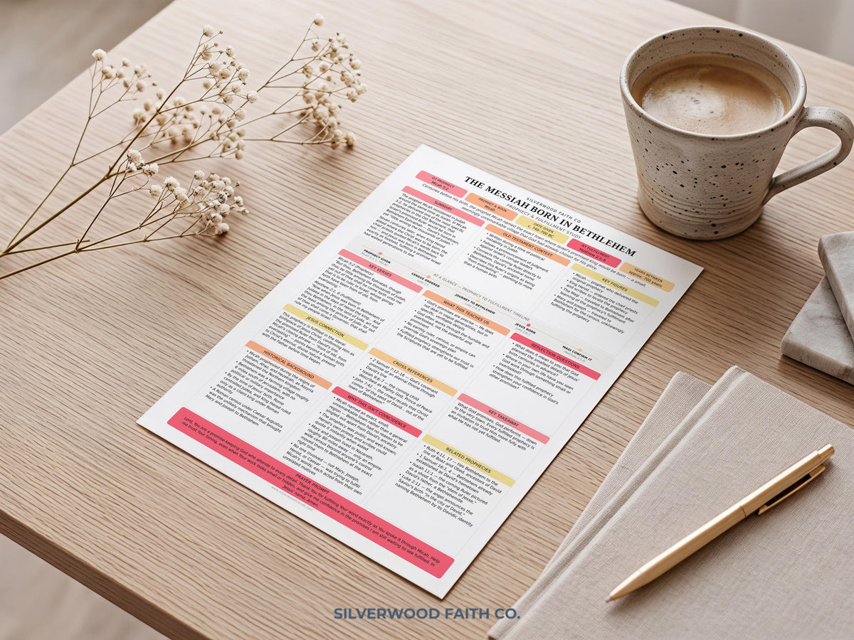 50 Prophecies Fulfilled Bible Study Inserts: Tips Ins, Bible Prophecy Study Guide, Old Testament Prophecy Printable PDF (Digital Download)