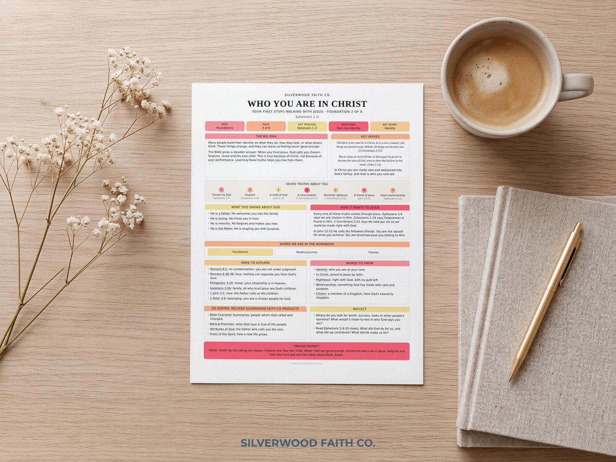 Beginner Bible Study Guide Inserts, Bible Study Tip Ins, New Believer Bible Study Guide, New Believer Baptism Gift, PDF (Digital Download)