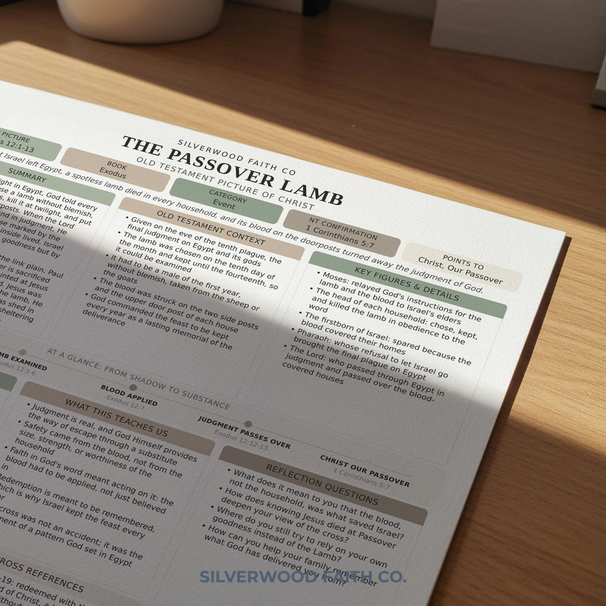 Jesus in the Old Testament Bible Study Guide, Green Bible Study Inserts, Tips Ins Old Testament Printable Bible Study (Digital Download)
