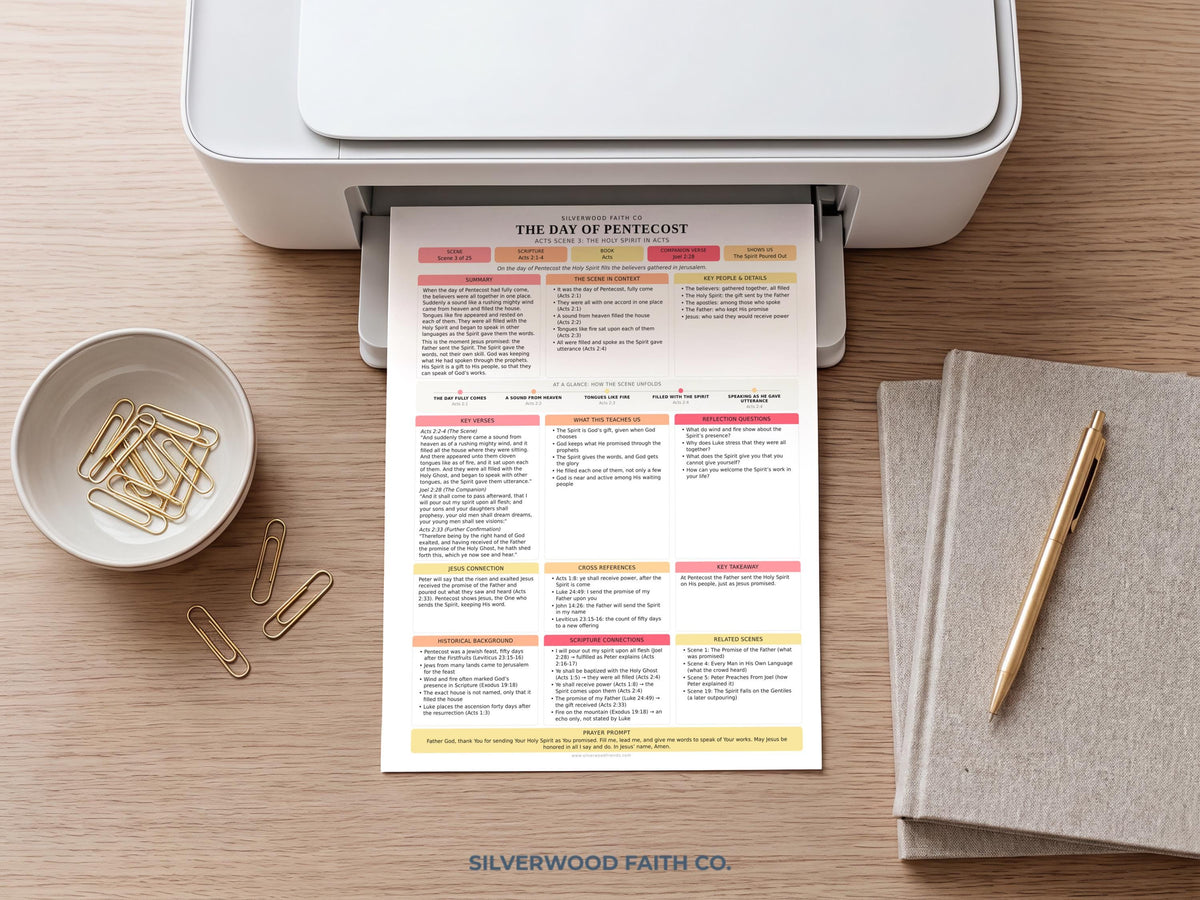 Holy Spirit Bible Study Inserts, Book of Acts Tips Ins, Pentecost Bible Study Guide, Early Church Bible Study Printable (Digital Download)