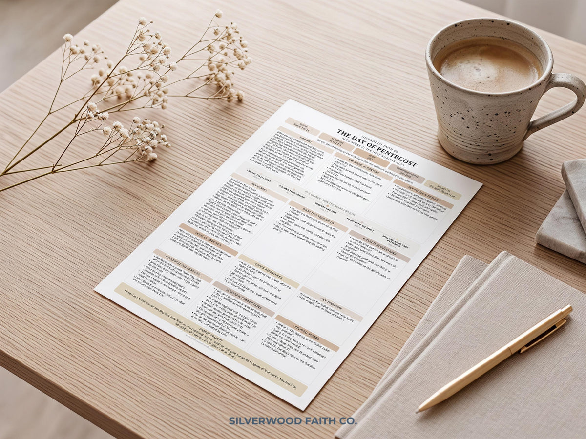 Holy Spirit Bible Study Inserts, Book of Acts Tips Ins, Pentecost Bible Study Guide, Early Church Bible Study Printable (Digital Download)