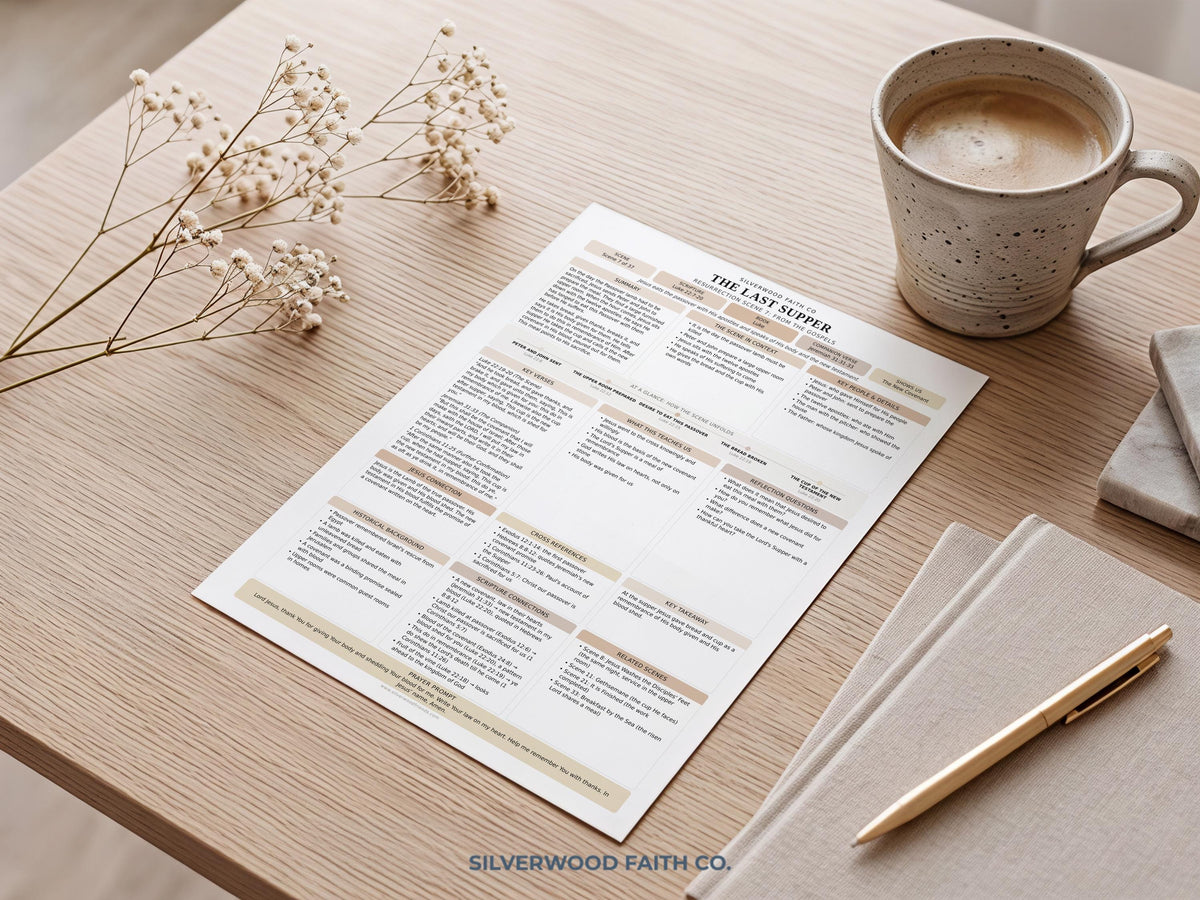Easter Bible Study Guide, Resurrection Bible Study Inserts, Bible Miracles Tips Ins, Jesus Crucifixion Easter Devotional (Digital Download)