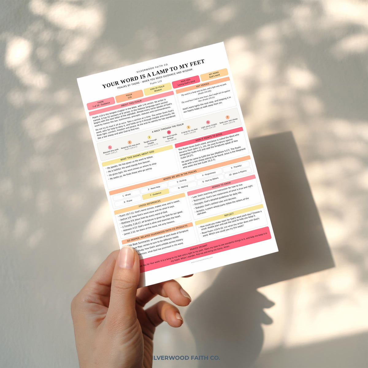 Psalms Study Guide Printable Bible Study Inserts, Psalms Bible Tips Ins, Bible Study Guide, Bible Book Summary, Printable (Digital Download)