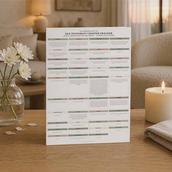 Bible Reading Tracker, Printable Books of the Bible Bookshelf Tracker, Printable Bible Study Template, SAGE BOTANICAL (Digital Download) 569