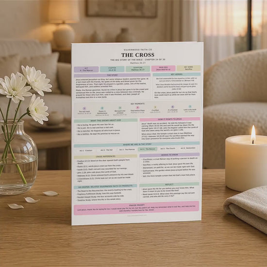 Bible Story Study Guide Printable, Bible Study Guides for Beginners, New Believer Bible Summaries, Sunday School Lessons, (Digital Download)