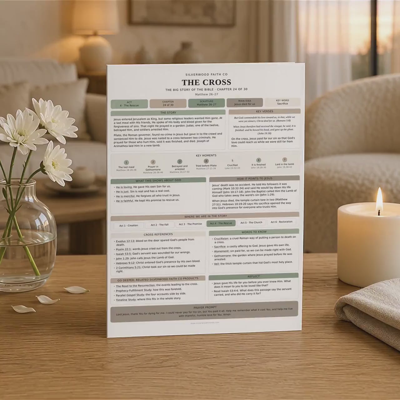 Bible Story Study Guide Printable, Bible Study Guides for Beginners, New Believer Bible Summaries, Sunday School Lessons, (Digital Download)