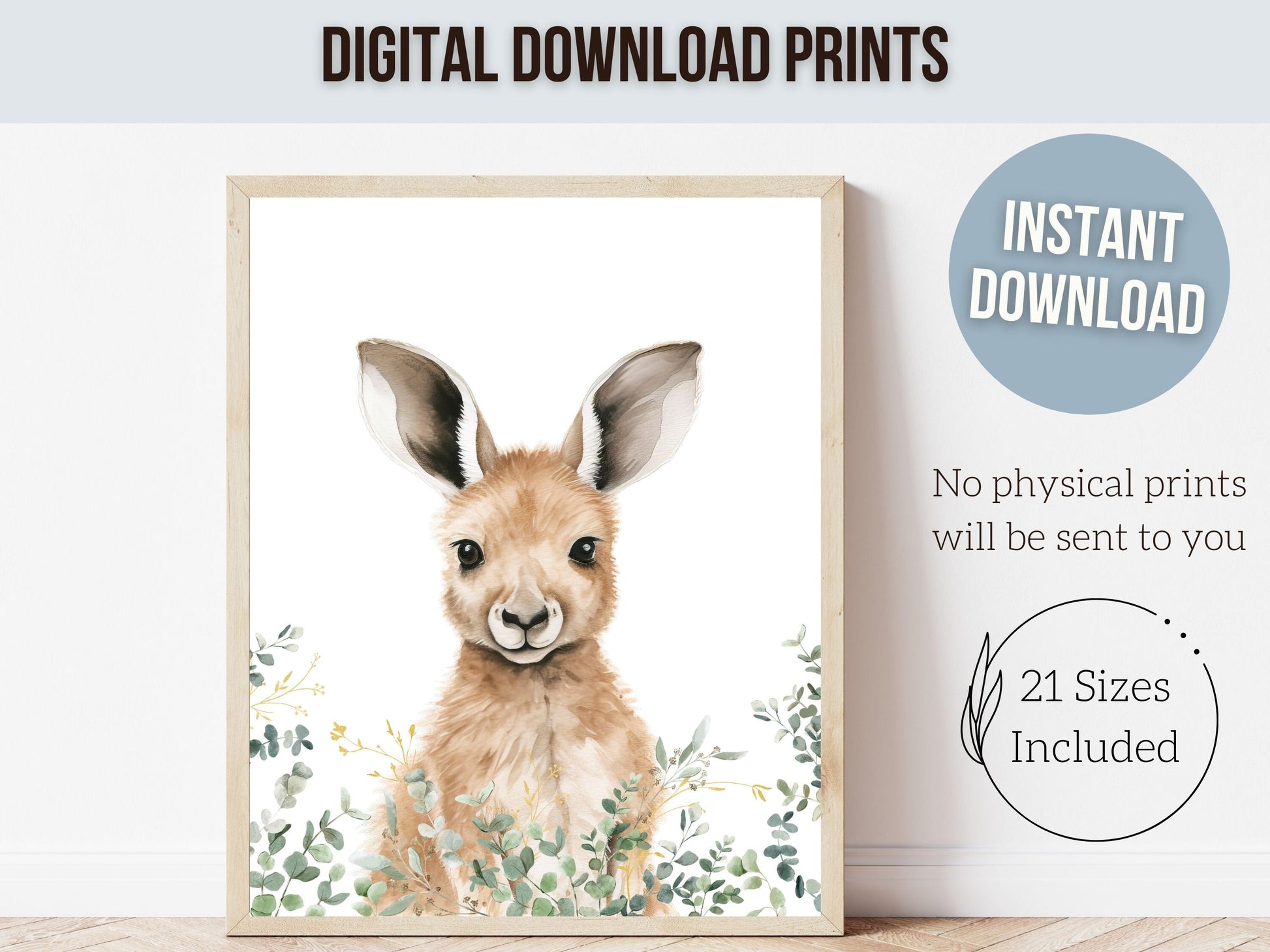 Australian Animal Nursery Print Set of