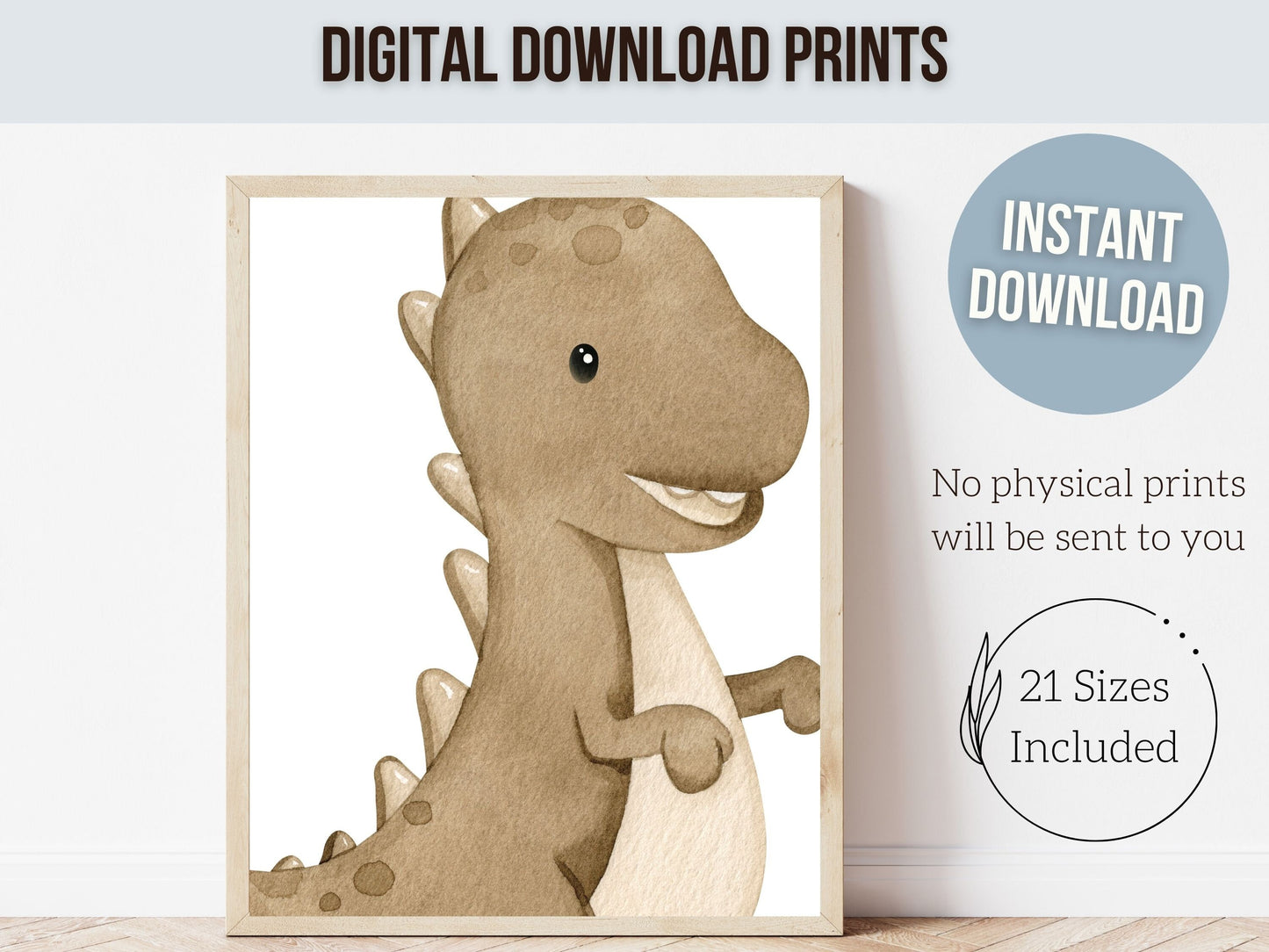 Dinosaur Nursery Prints, Dinosaur Nursery Decor, Dinosaur Neutral Nursery Wall Art, Toddler Boys Room Decor, Boys Dino Nursery Digital Print