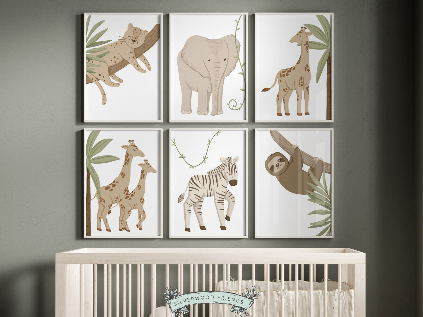 Boho Safari Nursery Prints, Boho Safari Nursery Decor, Neutral Nursery Wall Art Newborn Gift, Beige Kids Baby Room Wall Decor Digital Prints