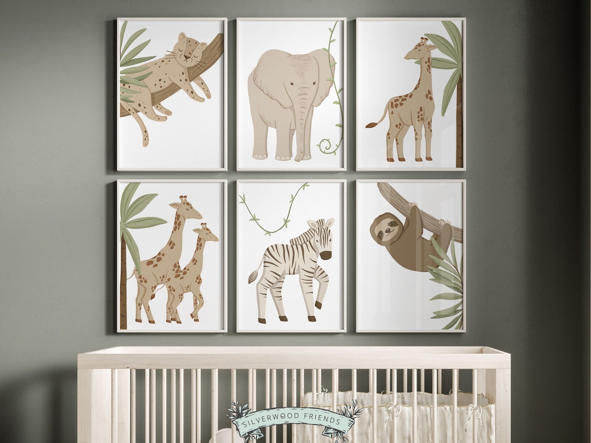 Boho Safari Nursery Prints, Boho Safari Nursery Decor, Neutral Nursery Wall Art Newborn Gift, Beige Kids Baby Room Wall Decor Digital Prints