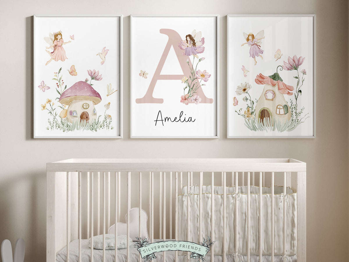 Wildflower Fairy Nursery Prints - Set 1 – Silverwood Friends